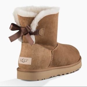 Mini Bailey Bow II Boot in Chestnut